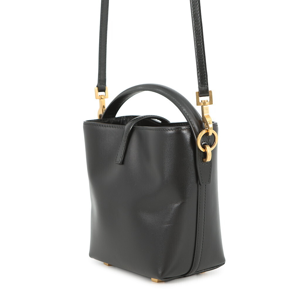 Saint Laurent Paris Handbag LE Bucket Bag Leather Black - Picture 2 of 12
